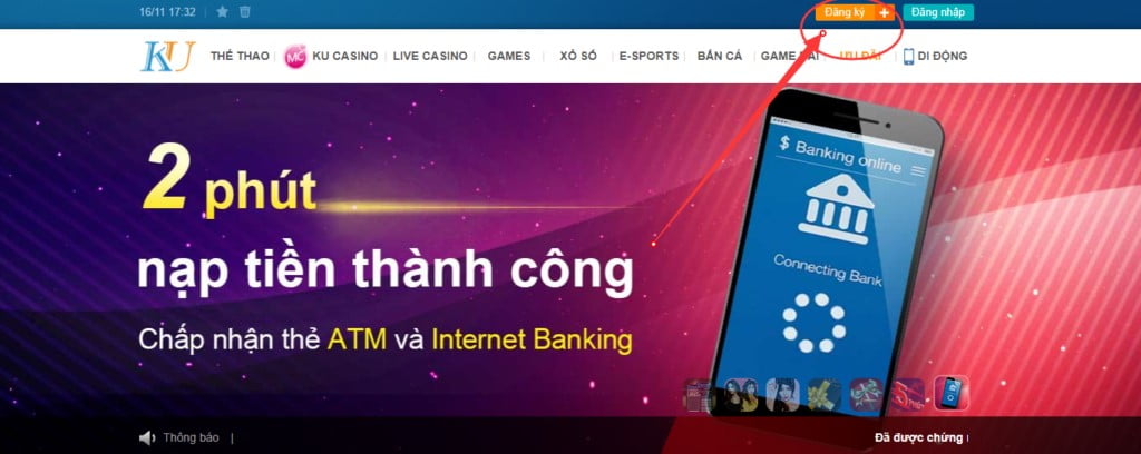 Hướng dẫn tạo tài khoản nạp rút JCbet đơn giản