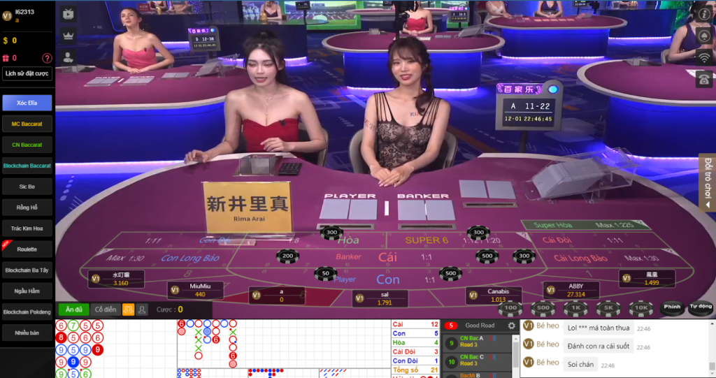 Baccarat người thật