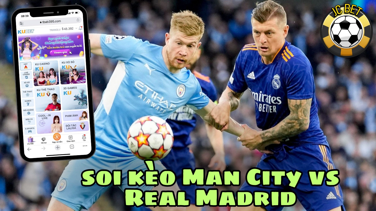 Tường thuật trực tiếp cúp c1 hôm nay: Man City vs Real Madrid thi đấu